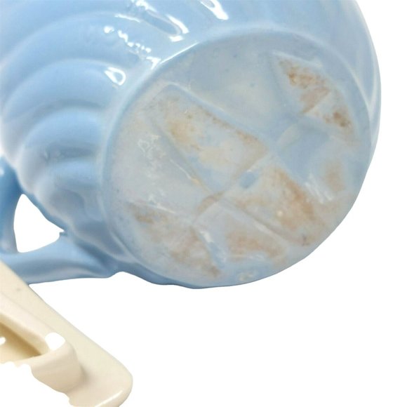 Pitcher With Lid USA Ceramic Swirl Design Vintage Home Decor 7" Tall - Picture 10 of 11